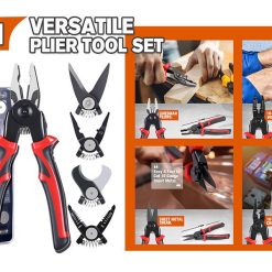 Alternative view of 5 in 1 Interchangeable Plier Tool Set, High Carbon Steel