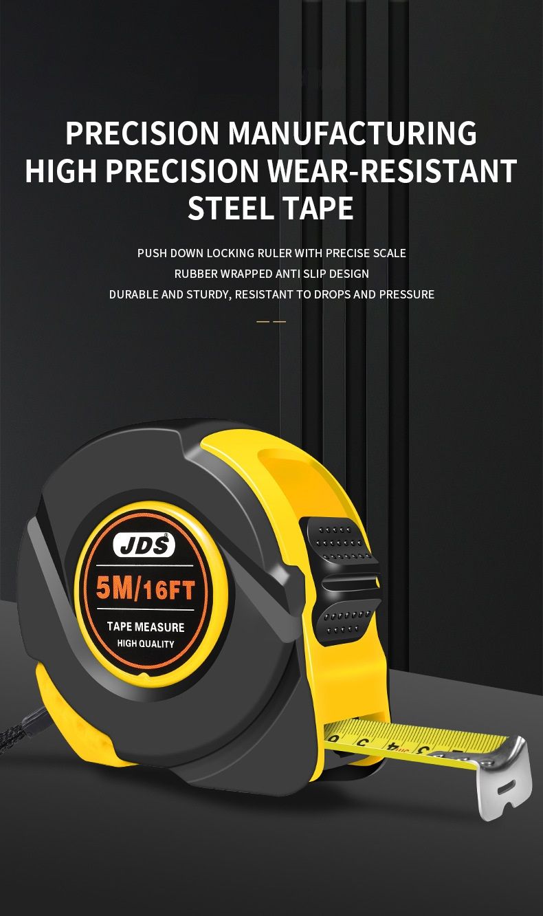 7.5M Heavy Duty Steel Tape Measure with Push-Button Lock 2 7.5M Heavy Duty Steel Tape Measure with Push-Button Lock - Image 2