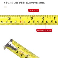 7.5M Heavy Duty Steel Tape Measure with Push-Button Lock 16 V888 ELOSUNG50984 04