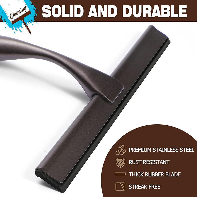 Stainless Steel Window Squeegee 10 inch with 4 Replacement Blades 2 Stainless Steel Window Squeegee 10 inch with 4 Replacement Blades - Image 2