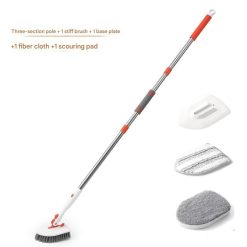 Long Handle Bathroom Floor Scrub Brush 180° Rotating Head