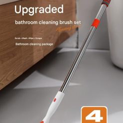 Alternative view of Long Handle Bathroom Floor Scrub Brush 180° Rotating Head