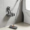 V-Shaped Floor Scrub Brush and Suction Mop Holder Set