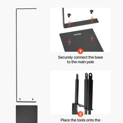 Fireplace Tool Set, 3 PCS Fire Tool Set and Holder with Stand, Tongs, Fire Place Poker, Wrought Iron Fireplace Accessories for Campfire Backyard Bonfire Indoor/Outdoor, Black 16 V952 BLGJTJ3JTCXGS1KU6001V0 05