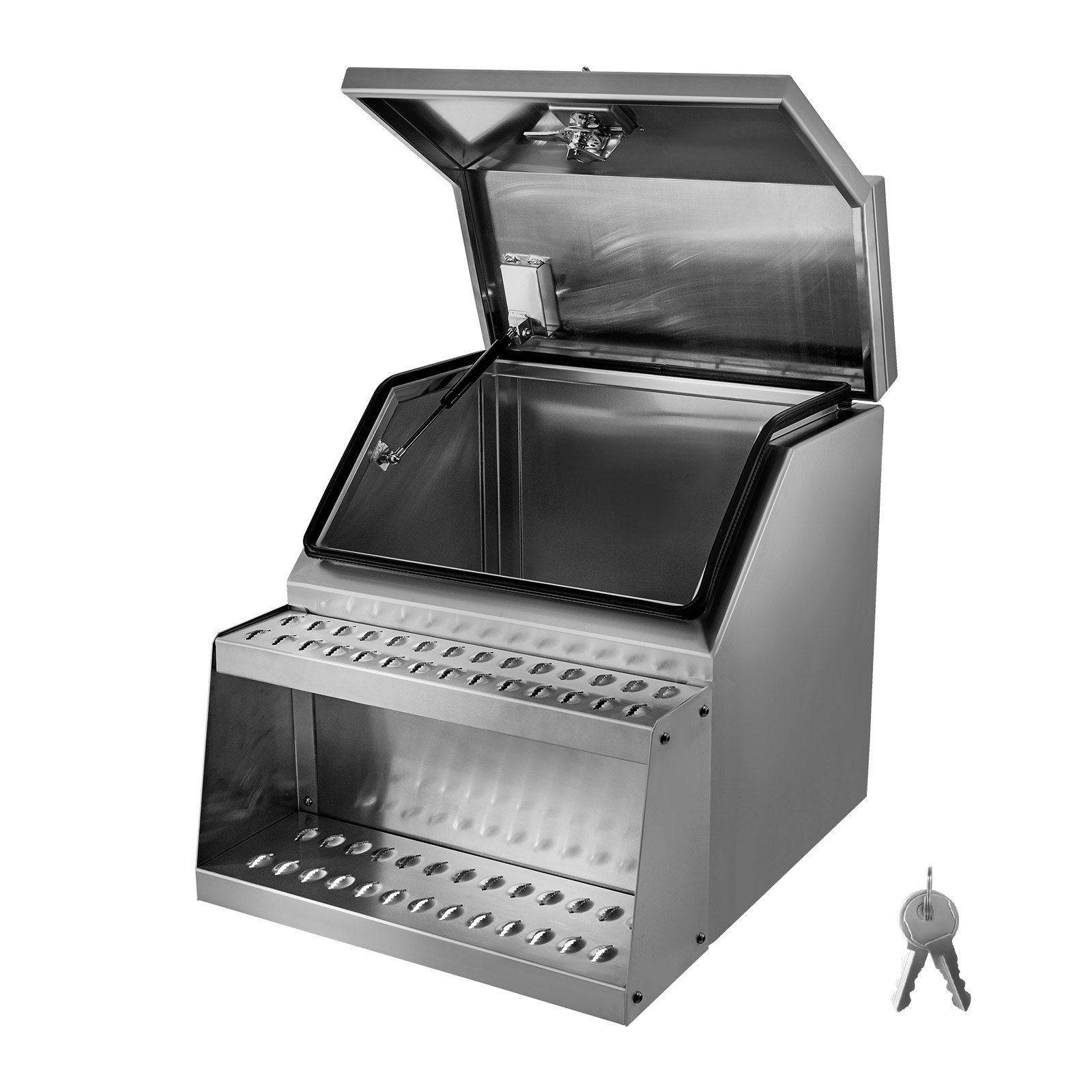 Aluminium semi-truck step toolbox, 610 x 695 x 645 mm 9 Aluminium semi-truck step toolbox, 610 x 695 x 645 mm - Image 9