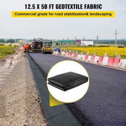 Alternative view of Geotextile Fabric 3.8 x 15.2 m Woven PP Driveway Drain Cloth
