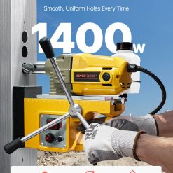 Alternative view of Magnetic Drill, 1400W Motor 1.6 in Boring Diameter, 2810 lbf Portable Electric Mag Drill Press, 800 RPM No-Load Speed, Drilling Machine for Metal Surface, Industrial and Home Improvement