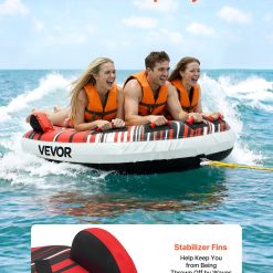 Alternative view of 3-Person Towable Tube with Fins, 231 kg Capacity
