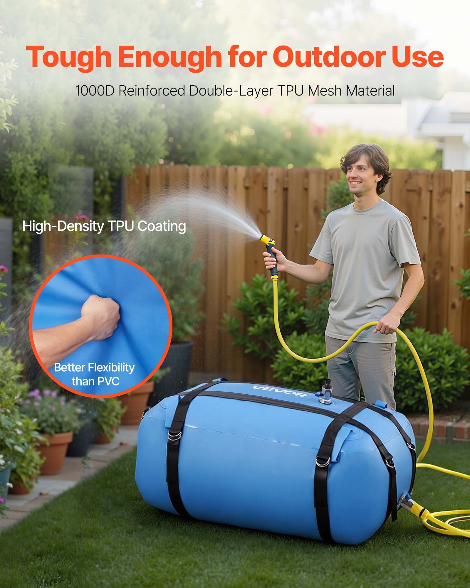 Water storage bladder 132L TPU collapsible tank 3 Water storage bladder 132L TPU collapsible tank - Image 3