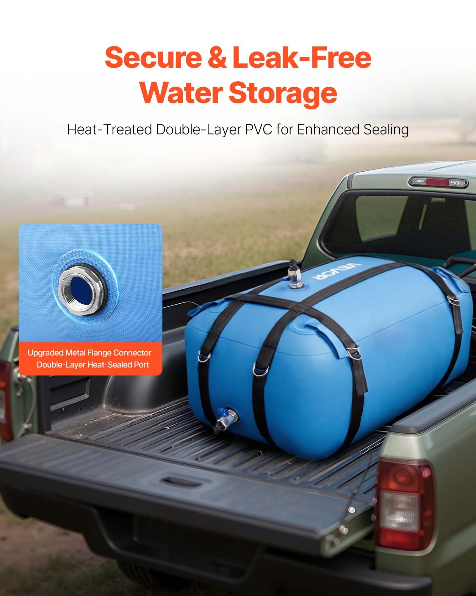 Water storage bladder 132L TPU collapsible tank 4 Water storage bladder 132L TPU collapsible tank - Image 4