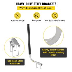Boat trailer guide-ons 40" galvanized steel pair 15 V952 CTCDGHYL40PVC20BOV0 04