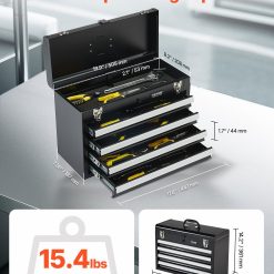 Alternative view of Metal tool box 20.5-inch with 4 drawers