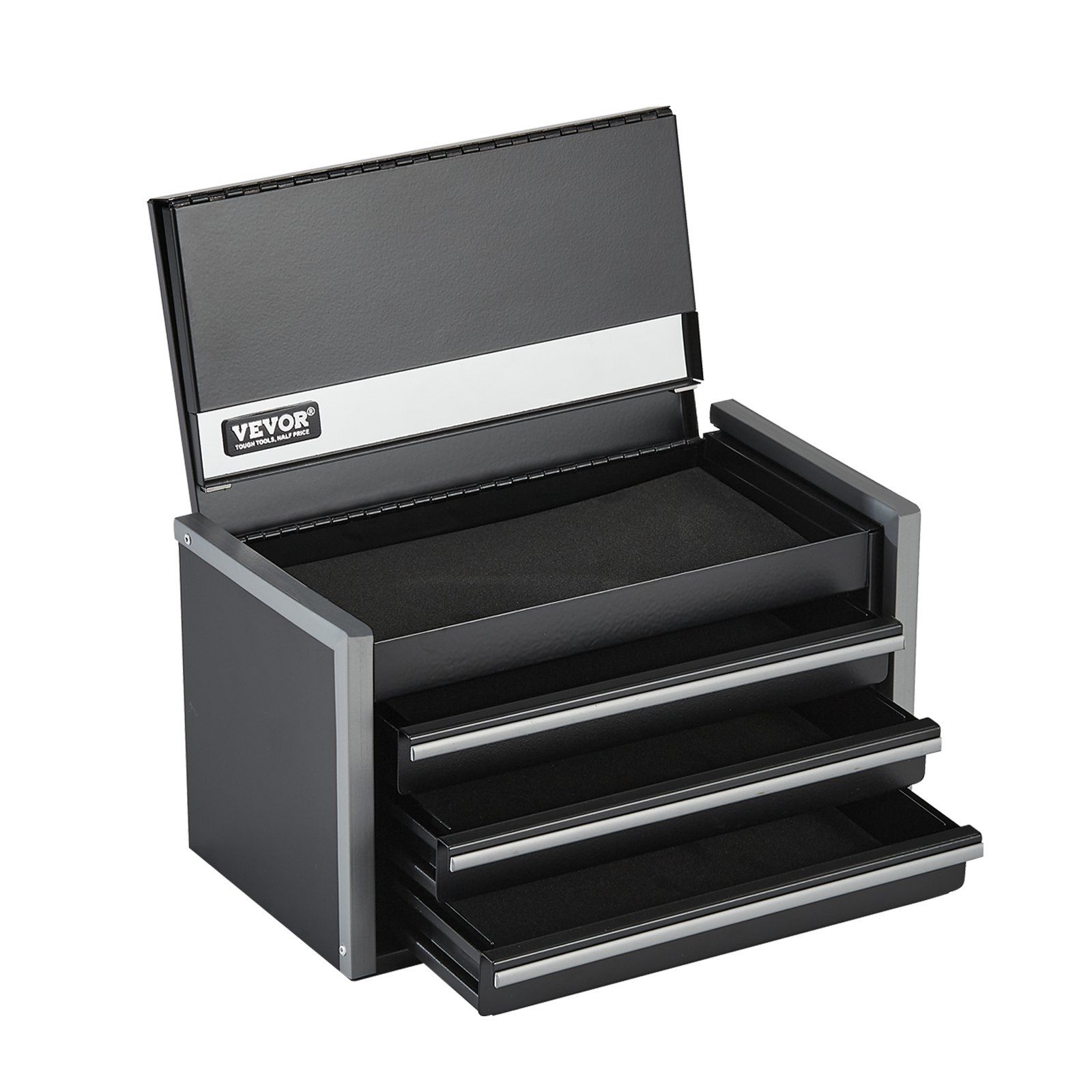 Metal tool box with 3 drawers, 8.6 inch 1 Metal tool box with 3 drawers, 8.6 inch