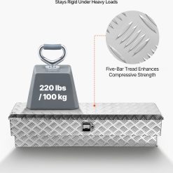 Alternative view of Heavy Duty Aluminum Truck Bed Tool Box 1219 x 340 x 330 mm