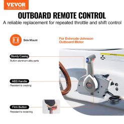 Alternative view of Evinrude Johnson Side-Mounted Outboard Remote Control Box 5006180