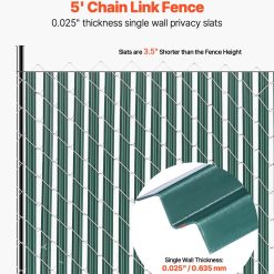 Alternative view of Bottom locking privacy slats for 1.5m chain-link fence