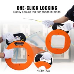 Fiberglass Fish Tape 30.5 m, 4.2 mm Wire Puller 14 V952 DJPYDBLXW16IXBAHUV0 03