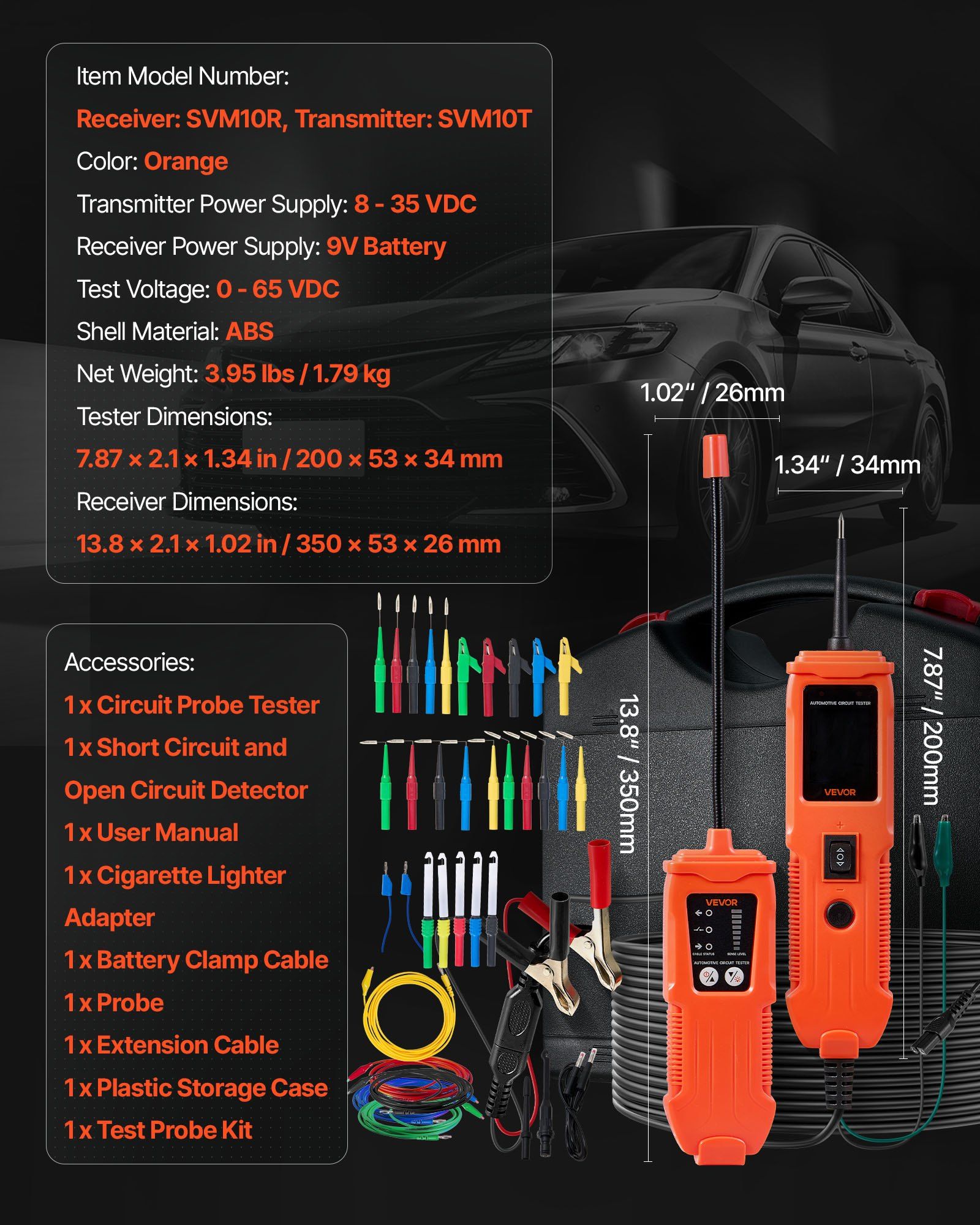 Automotive Circuit Tester Kit with 30 Probes and 6m Cable 7 Automotive Circuit Tester Kit with 30 Probes and 6m Cable - Image 7