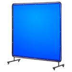 Welding Screen with Frame 1.74 x 1.74 m Blue