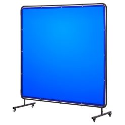 Welding Screen with Frame 1.74 x 1.74 m Blue
