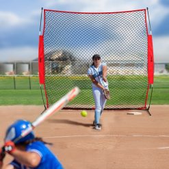 Barricade Backstop Net 7x7 ft Portable Ball Sports Barrier 18 V952 DQW77YC00000P85CUV0 07