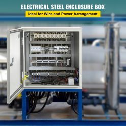 Alternative view of NEMA 4X steel electrical enclosure 16 x 16 x 8 inches