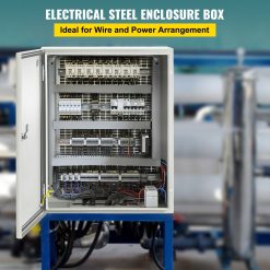 Alternative view of NEMA 4X Steel Enclosure 50 x 40 x 15 cm with Mounting Plate