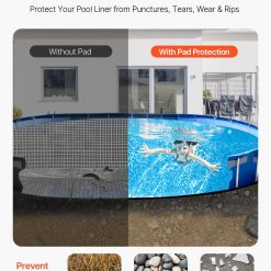 Alternative view of Oval pool liner pad 18 x 33 ft