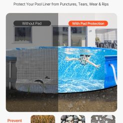 Alternative view of 15ft Round Pool Liner Pad – Recycled Geotextile Underlayment
