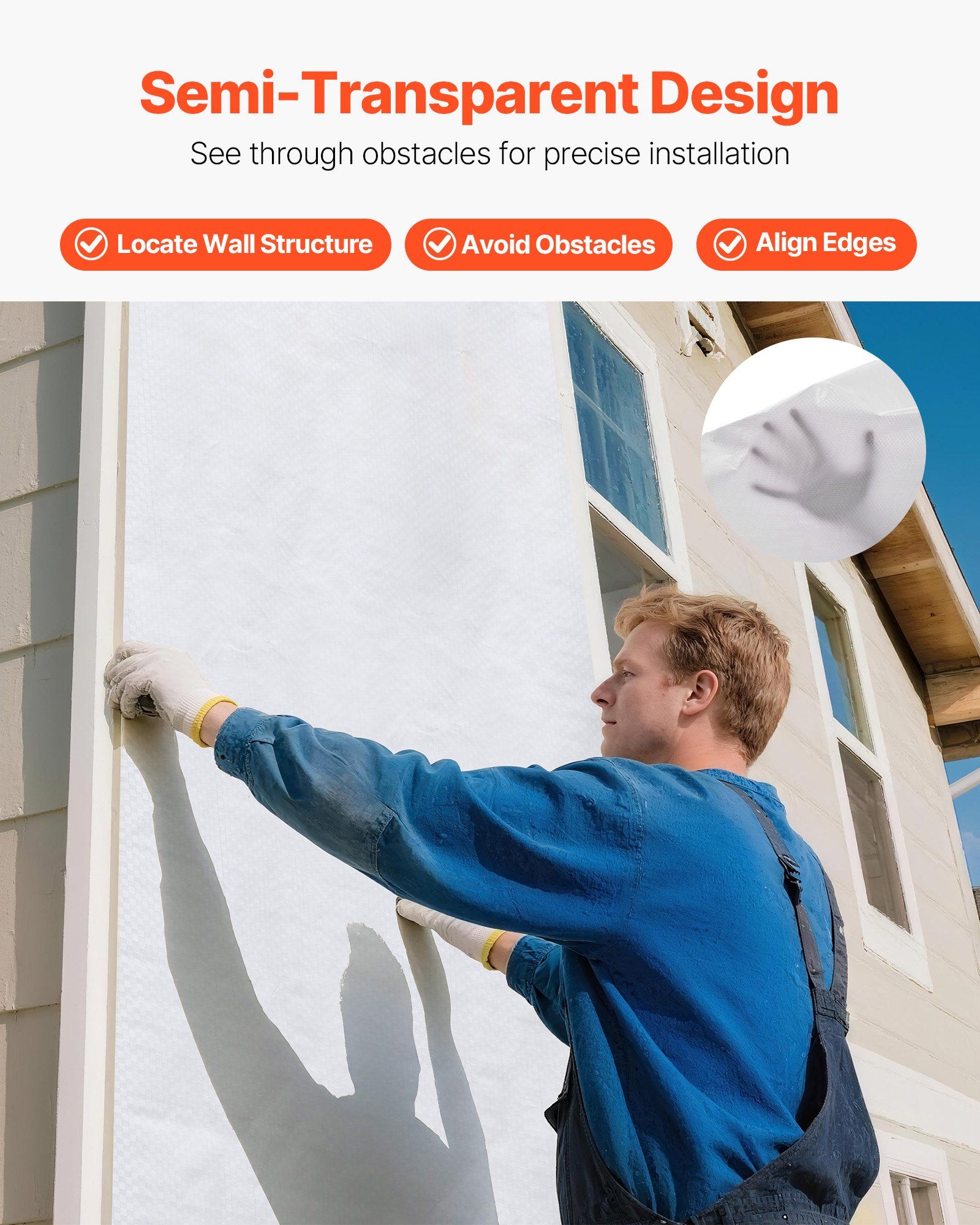 House wrap 9 x 75 ft vapour barrier 5 House wrap 9 x 75 ft vapour barrier - Image 5