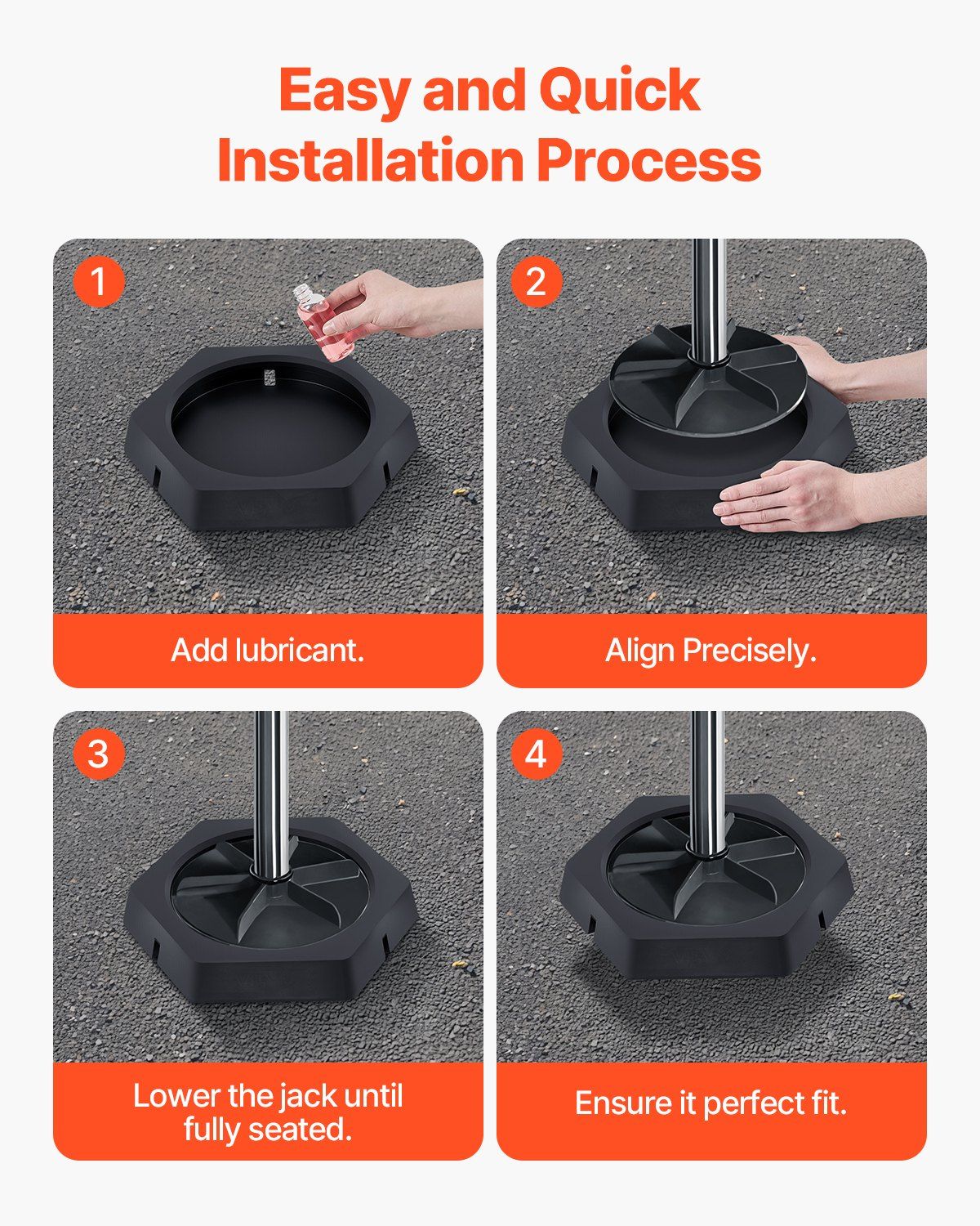 RV Leveling Pads 4-Pack 5000 lbs Rubber Jack Stabilizers 5 RV Leveling Pads 4-Pack 5000 lbs Rubber Jack Stabilizers - Image 5