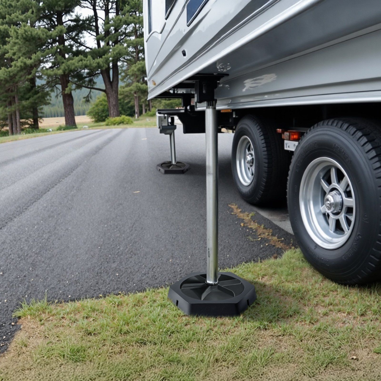 RV Leveling Pads 4-Pack 5000 lbs Rubber Jack Stabilizers 8 RV Leveling Pads 4-Pack 5000 lbs Rubber Jack Stabilizers - Image 8