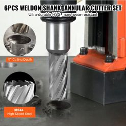 Alternative view of Annular Cutter Set 6pcs Weldon Shank Mag Drill Bits