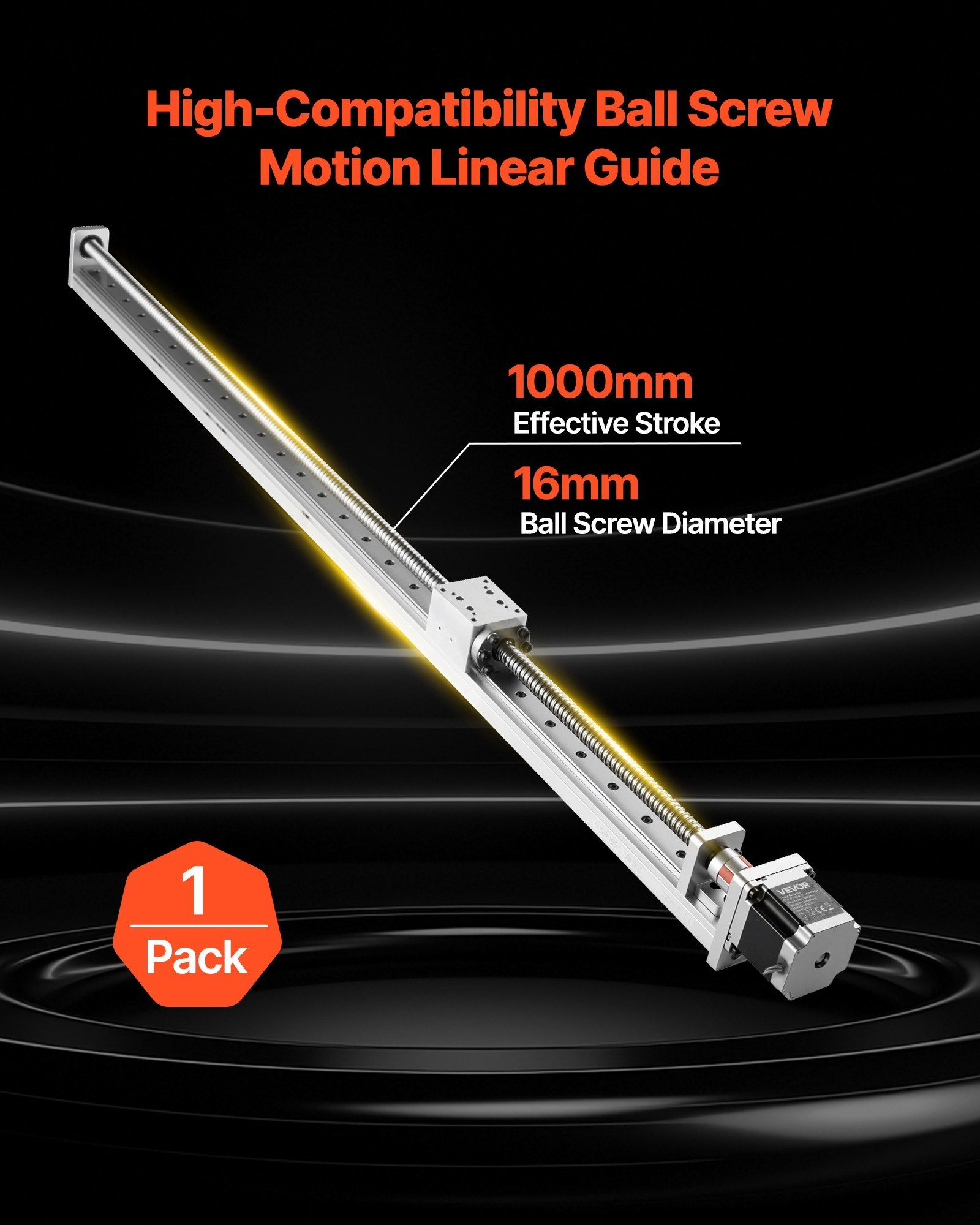 Linear Guide Stage Actuator 1000 mm, NEMA 23 Stepper 2 Linear Guide Stage Actuator 1000 mm, NEMA 23 Stepper - Image 2