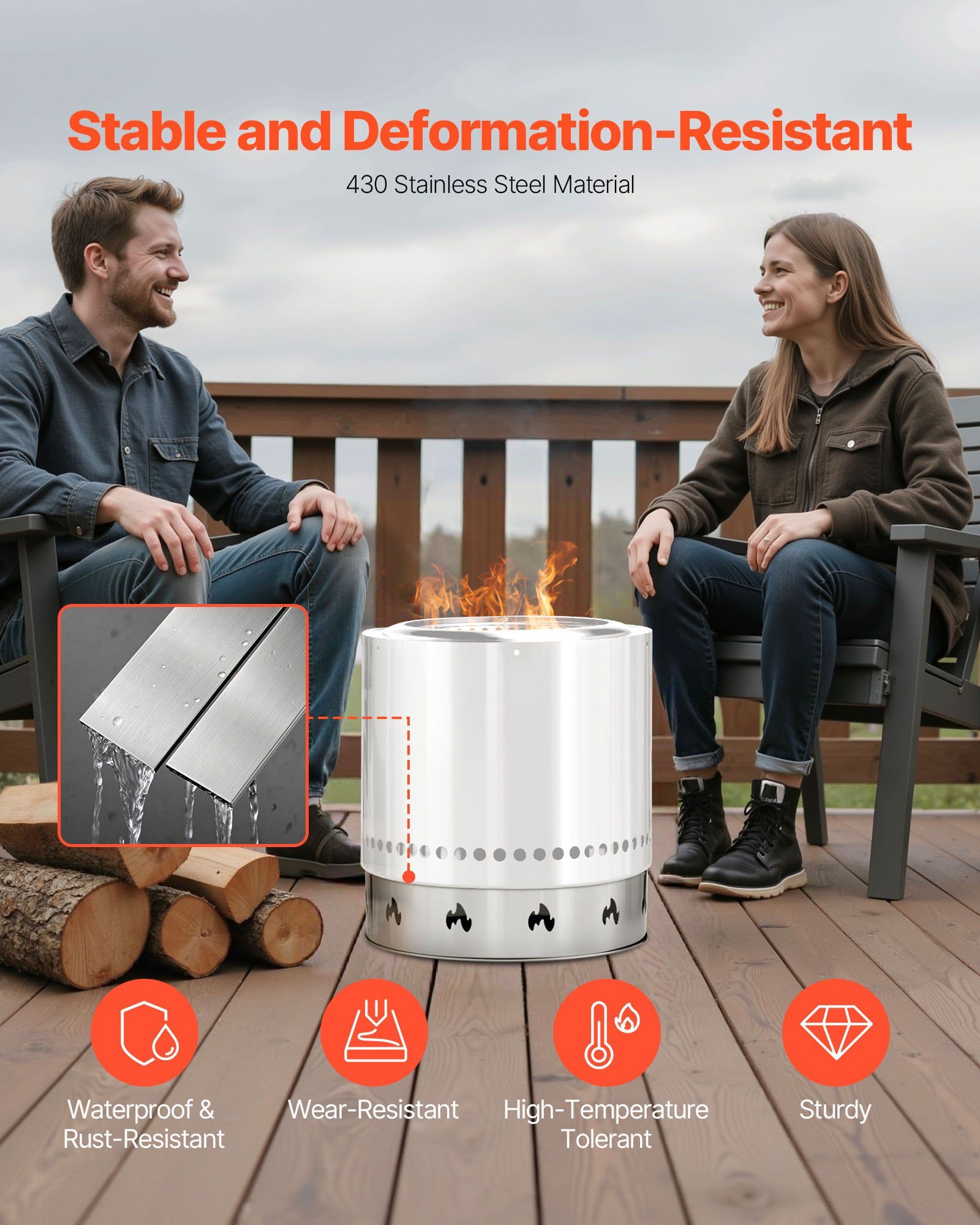 Fire Pit Stand for Solo Stove Bonfire 49.5 cm 3 Fire Pit Stand for Solo Stove Bonfire 49.5 cm - Image 3