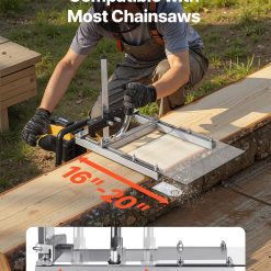 Alternative view of Chainsaw Mill, Portable Sawmill Fits 41-51 cm Planking Milling Bar, Lumber Cross Cutting Guide Chain Saw with Shield, 0.2-11.81 in Cutting Thickness, Timber Chainsaw Mill Kit for Woodworkers