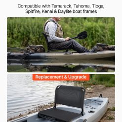 Alternative view of Kayak Seat with Back Support, Folding Aluminum Alloy Frame