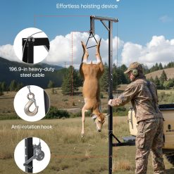 Truck hitch game hoist 600 lbs capacity with winch 13 V952 KCSSLSHL600LDZE1M001V0 02