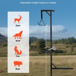 Truck hitch game hoist 600 lbs capacity with winch 15 V952 KCSSLSHL600LDZE1M001V0 04