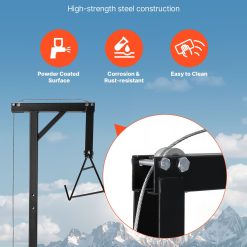 Truck hitch game hoist 600 lbs capacity with winch 16 V952 KCSSLSHL600LDZE1M001V0 05