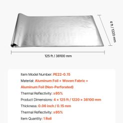 Double Reflective Insulation Roll 38.1m x 1.22m 17 V952 LBPEBZBRFSFSYGF6I001V0 06