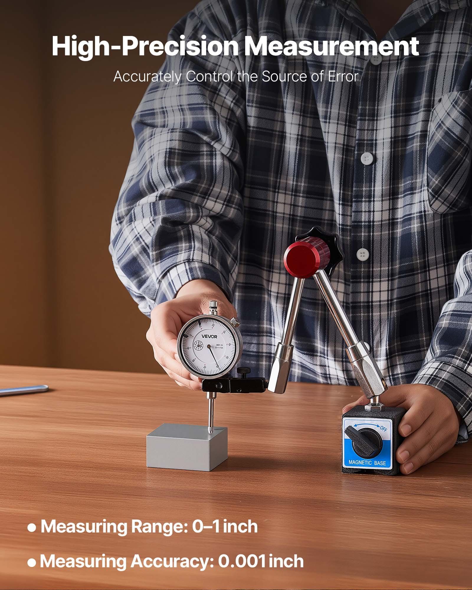 Dial Test Indicator with Magnetic Base Stand 0.03 mm 2 Dial Test Indicator with Magnetic Base Stand 0.03 mm - Image 2