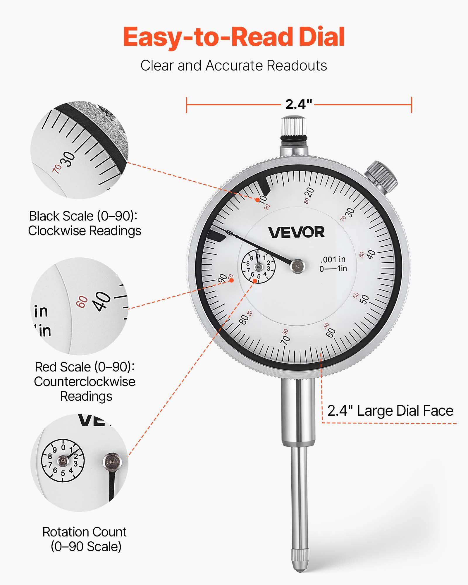 Dial Test Indicator with Magnetic Base Stand 0.03 mm 5 Dial Test Indicator with Magnetic Base Stand 0.03 mm - Image 5