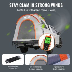 Truck Bed Tent 6.4-6.7 ft Waterproof PU2000mm 14 V952 PKZP558640670J3L0V0 03