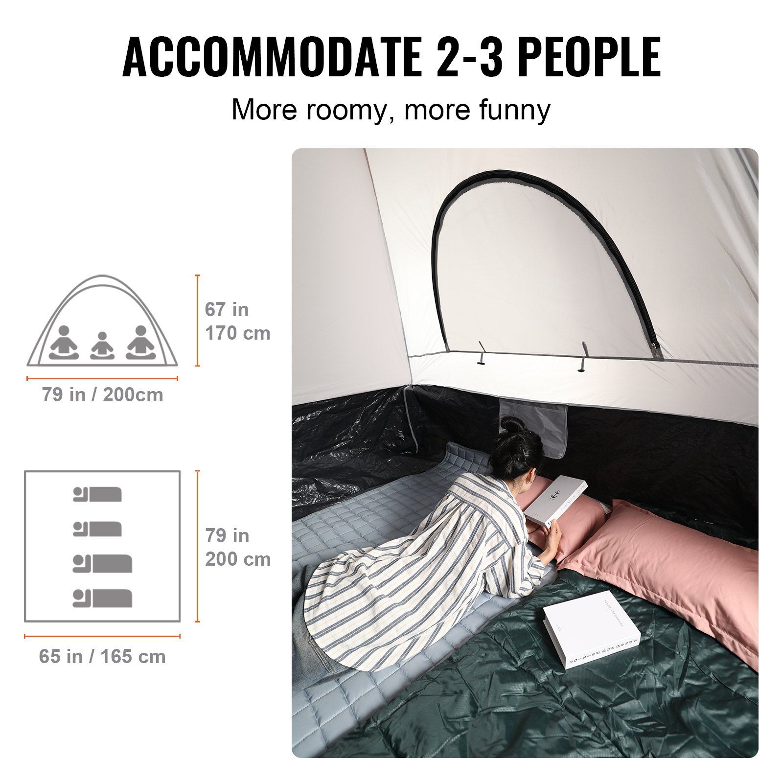 Truck Bed Tent 6.4-6.7 ft Waterproof PU2000mm 5 Truck Bed Tent 6.4-6.7 ft Waterproof PU2000mm - Image 5