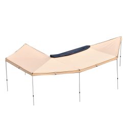 270 Degree Awning, 12.4 ㎡ Driver Side Vehicle Awning, Waterproof UV50+ Car Side Awnings with Carry Bag, All-Weather Free-Standing Overland Awnings Car Shelter for SUV Van Truck Camping