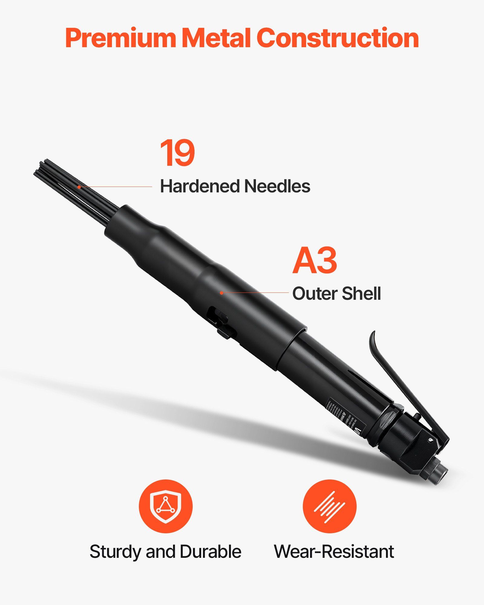 Air Needle Scaler 3400BPM with 3-Speed Control 5 Air Needle Scaler 3400BPM with 3-Speed Control - Image 5
