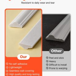 Wainscoting Panels Kit 3 Pack, Polystyrene, White 15 V952 QMSTJBYXTGGZEWL4Q001V0 04