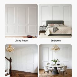 Wainscoting Panels Kit 3 Pack, Polystyrene, White 17 V952 QMSTJBYXTGGZEWL4Q001V0 06