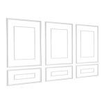 Wainscoting Panels Kit 3 Pack, Dual-Line Polystyrene